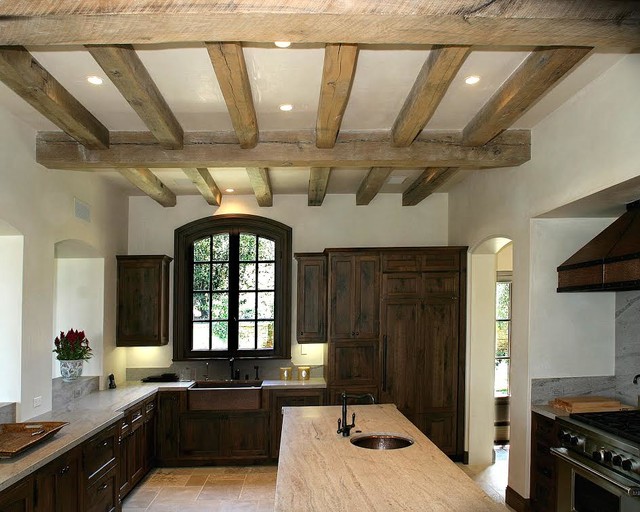 Reclaimed Wood Beams Montagne Cuisine Houston par The Reclaimed Wood Shop Houzz