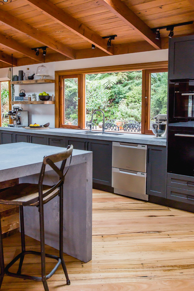 Recycled Timber Industrial Style Rustic Kitchen Melbourne by