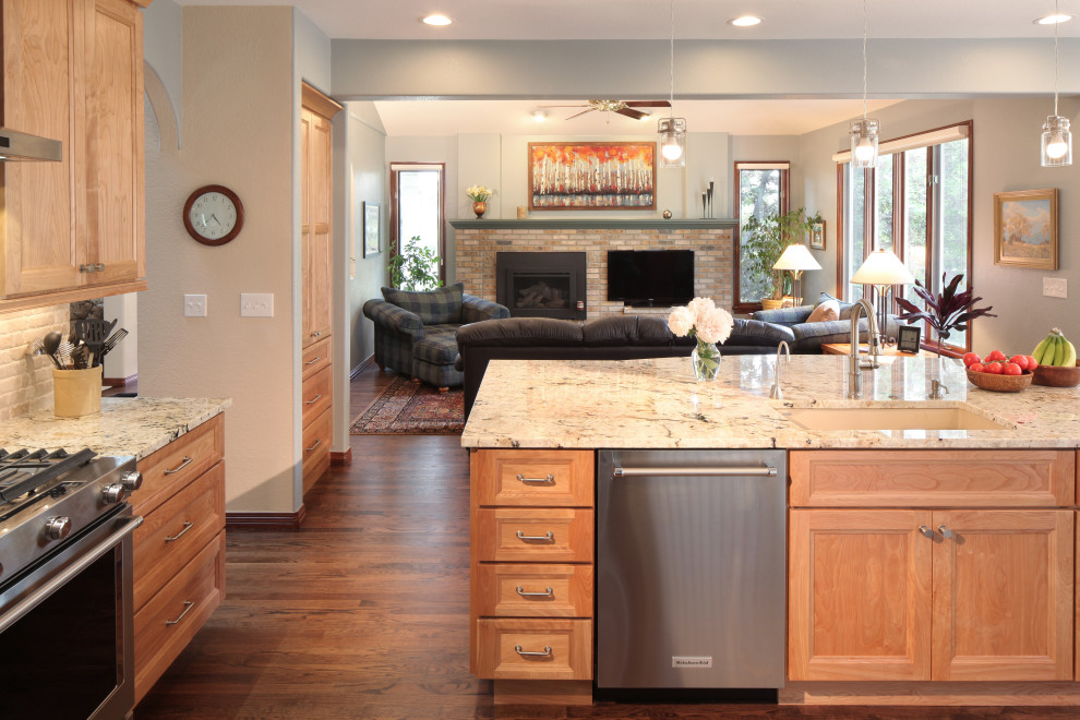 Red Birch Kitchen by Classic & Design Houzz