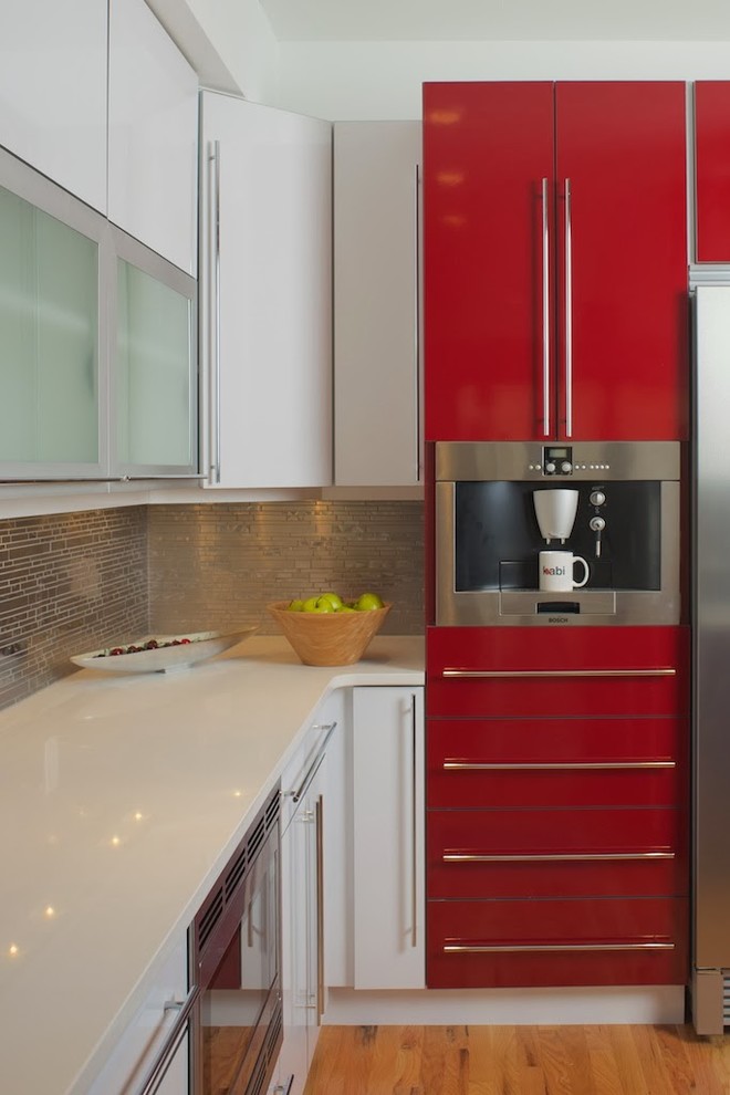 Red Hot Kitchen Modern Kitchen Denver by kabi kitchen and bath