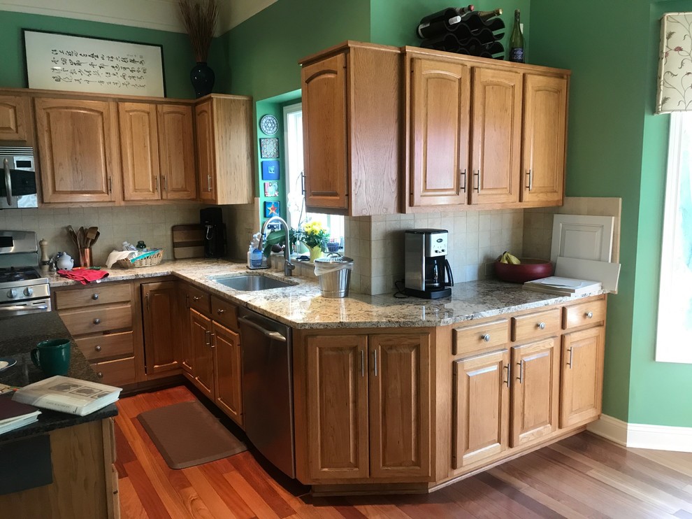 Refinished Hickory with a Glaze - Traditional - Kitchen - Grand Rapids