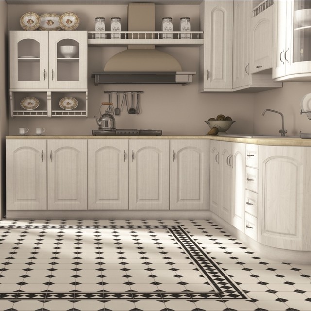 Regent Black And White Floor Tiles, White Kitchen Floor Tiles Images