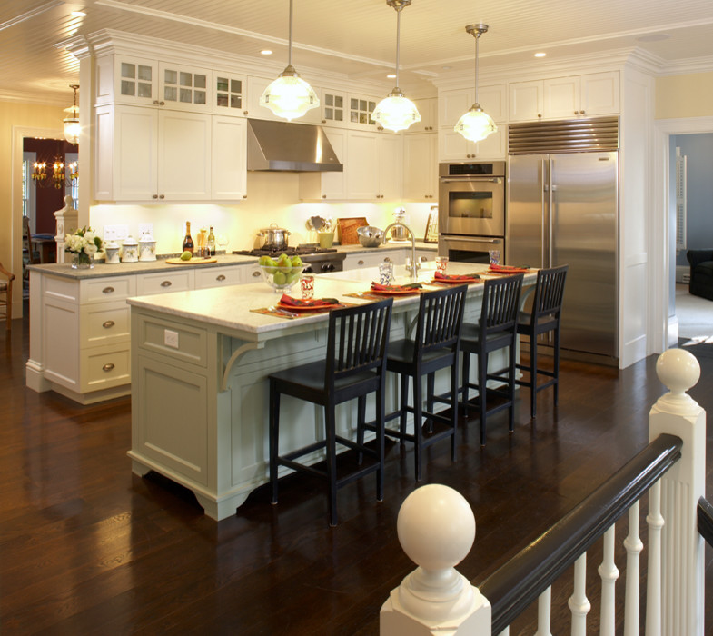 Inspiration for a contemporary kitchen remodel in Boston