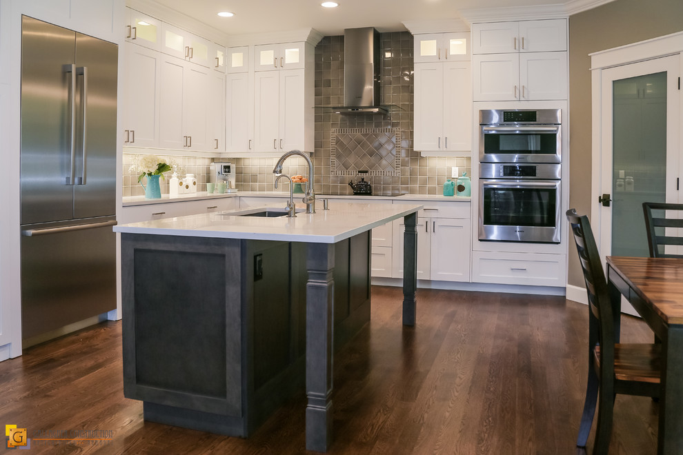 Renton White Kitchen Traditional Kitchen Seattle by Gallagher