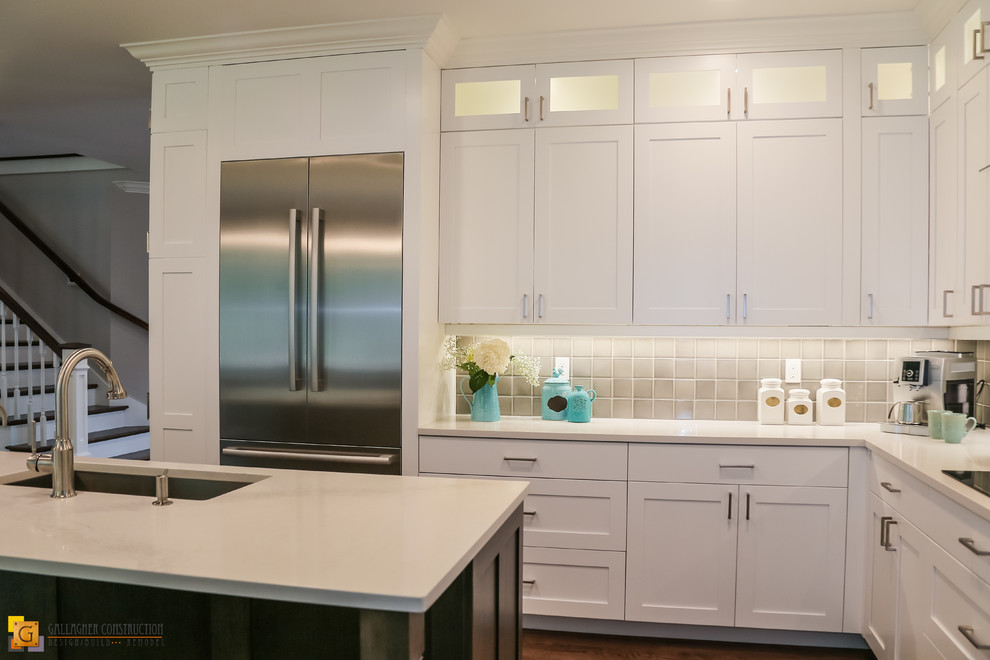 Renton White Kitchen Traditional Kitchen Seattle by Gallagher