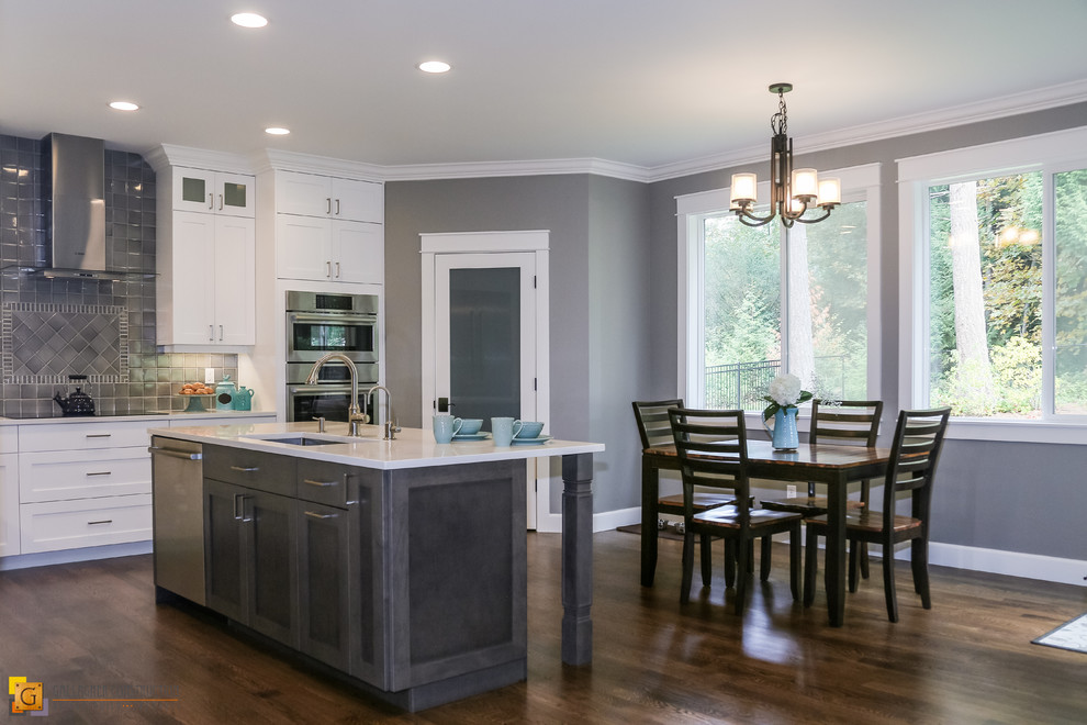Renton White Kitchen Traditional Kitchen Seattle by Gallagher