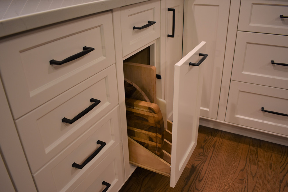 Resurfaced tray pullout Transitional Kitchen Boston