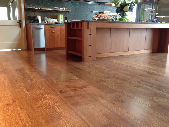 Rift & Quarter-Sawn White Oak Flooring - Modern - Kitchen - Seattle - By  Salisbury Woodworking | Houzz