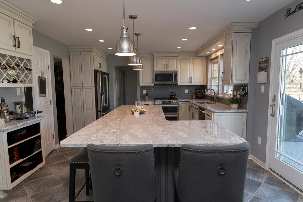 Rising Above the Soffit Transitional Kitchen Baltimore by O
