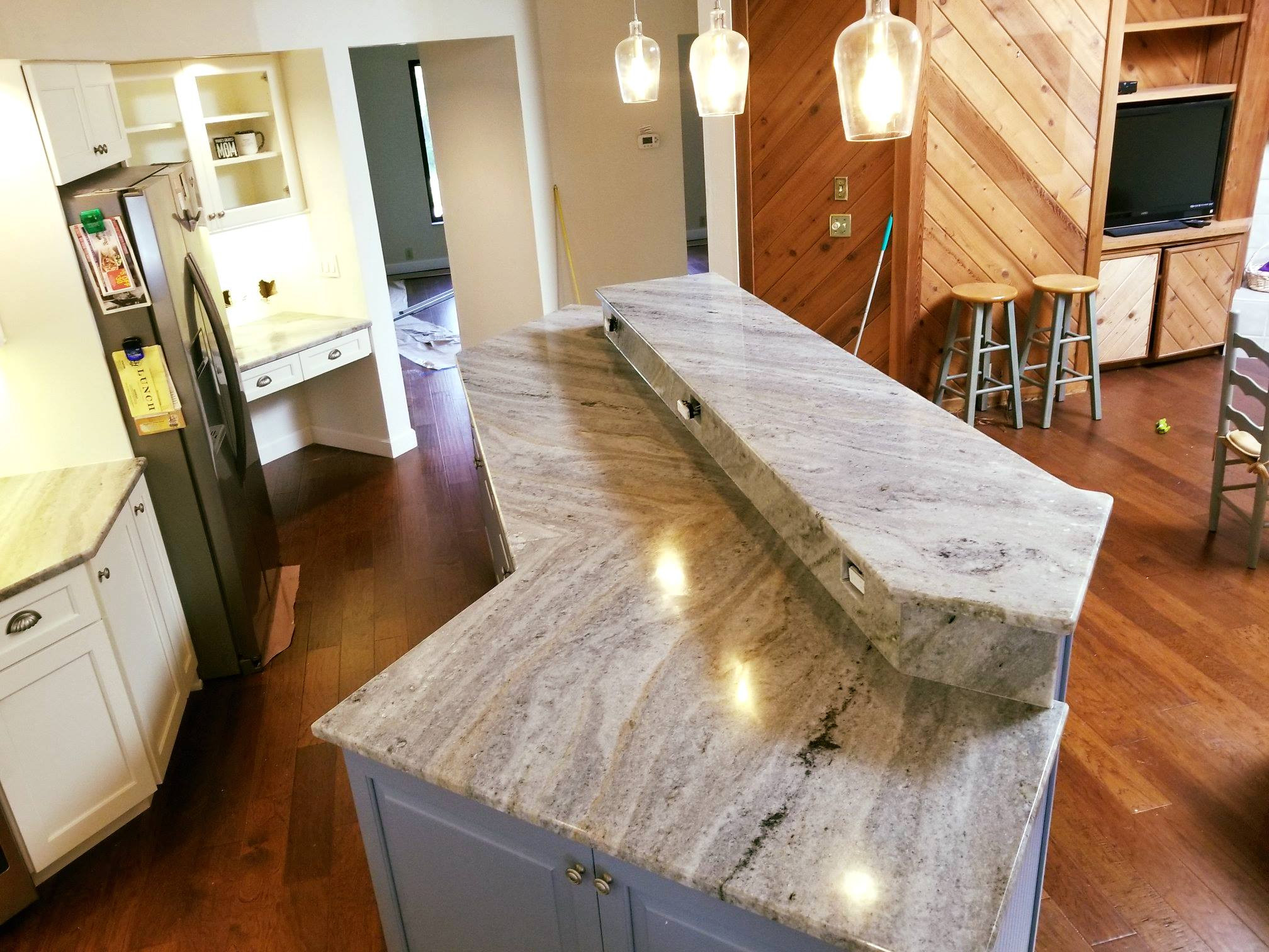 River Blue Dolomite - Modern - Kitchen - Tampa - by KB Factory Outlet |  Houzz
