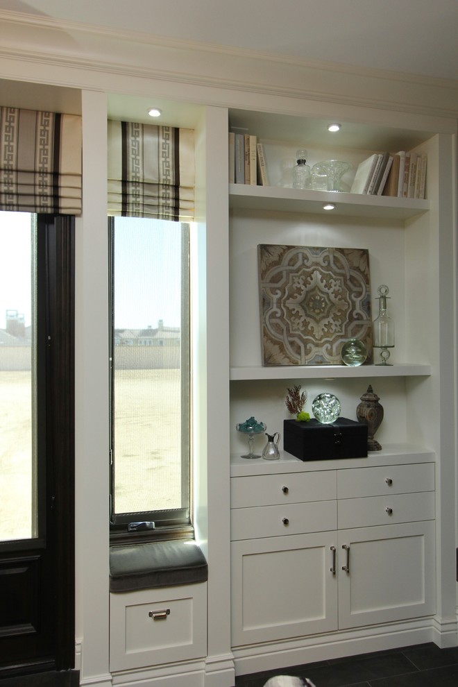 Robeson Design Painted BuiltIn Storage Solutions Traditional Kitchen San Diego by