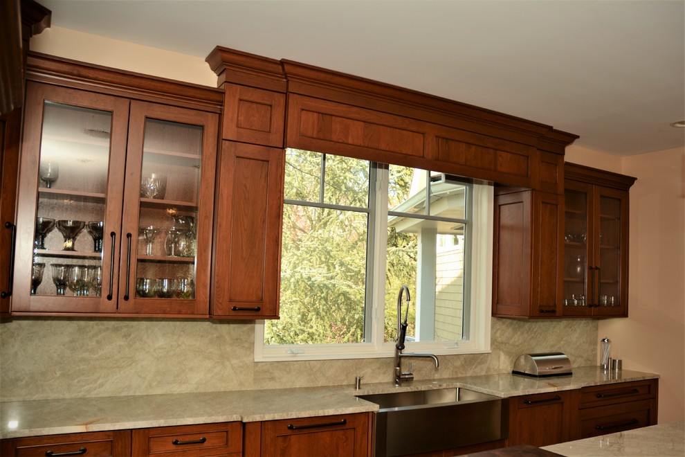 Robust Cherry Transitional with Fossil Flare - Transitional - Kitchen ...