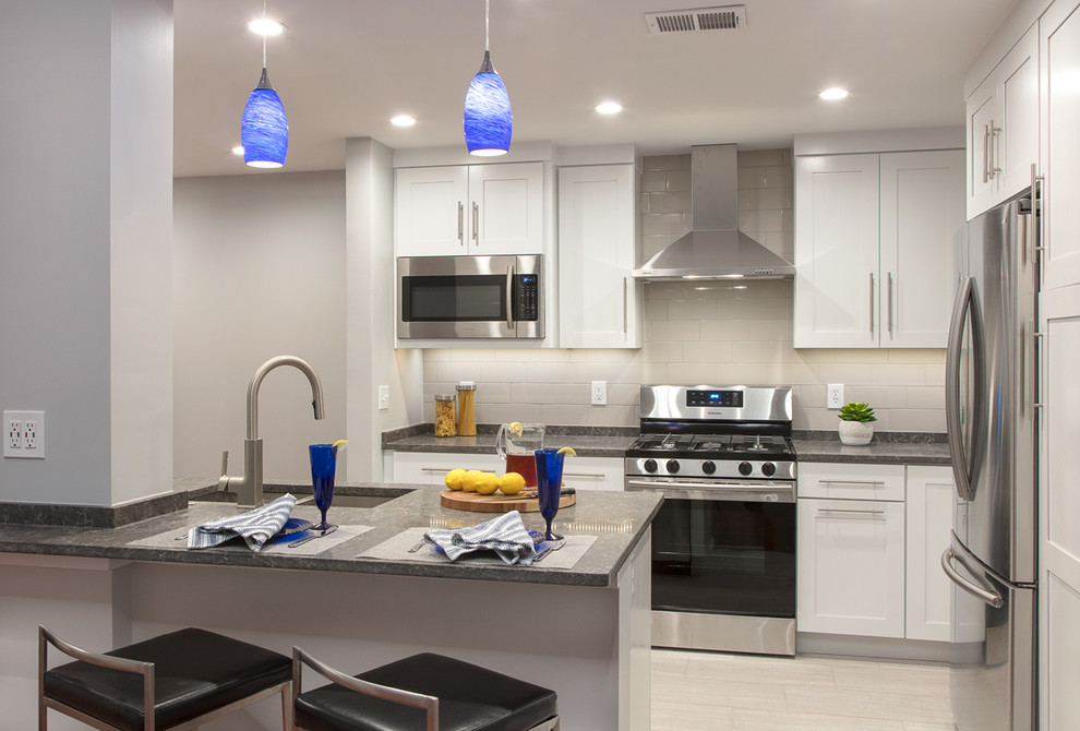 Rockville Condo renovation Modern Kitchen DC Metro by