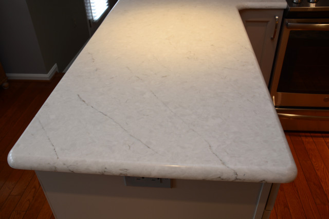 Rockville, MD White Q Quartz Kitchen Countertops - Transitional