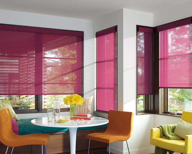 Roller Shades Contemporary Kitchen Miami by Naples Shutter