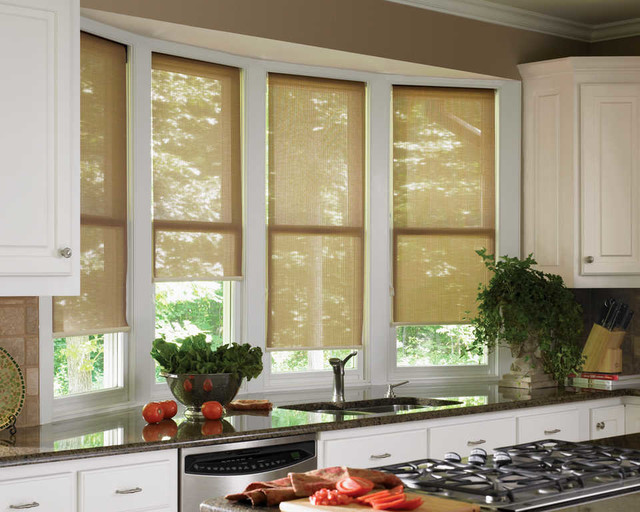 Roller Shades Classique Chic Cuisine Indianapolis par Zinga's
