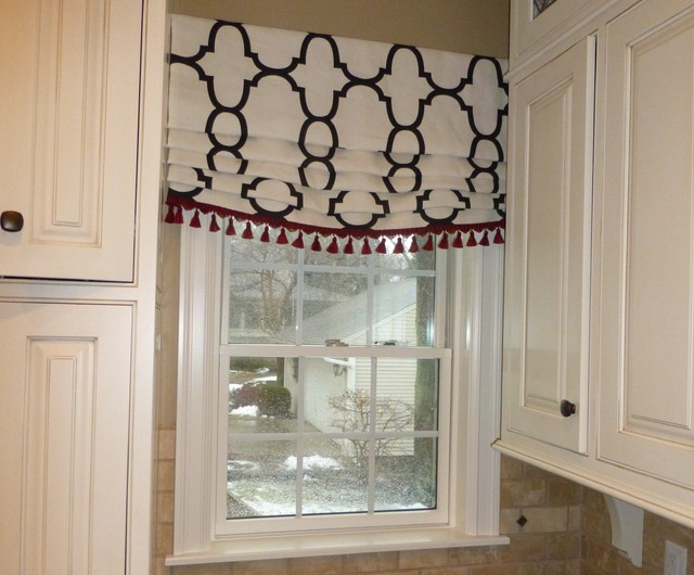 Roman Shade Valances - Traditional - Kitchen - Other - by Exciting Windows!  by Couture by Karen, Inc. | Houzz IE