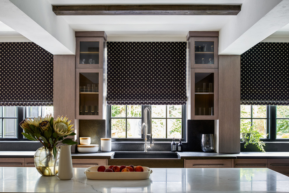 Roman Shades Contemporary Kitchen by The Shade Store Houzz