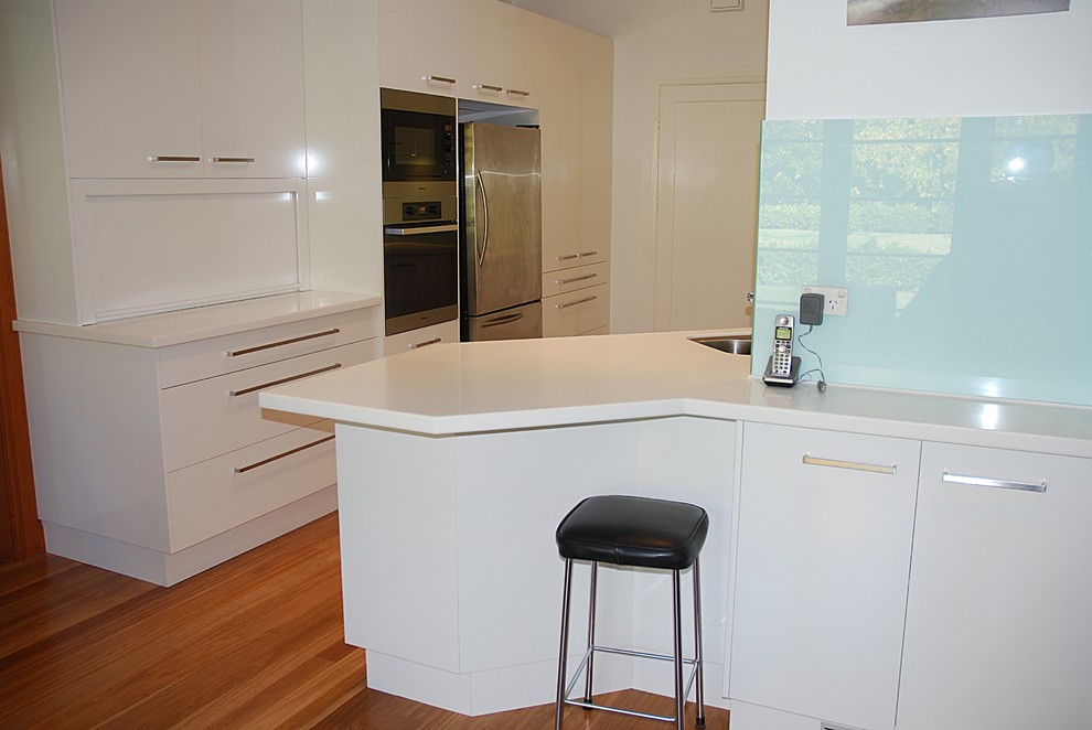 Example of a minimalist kitchen design in Sydney