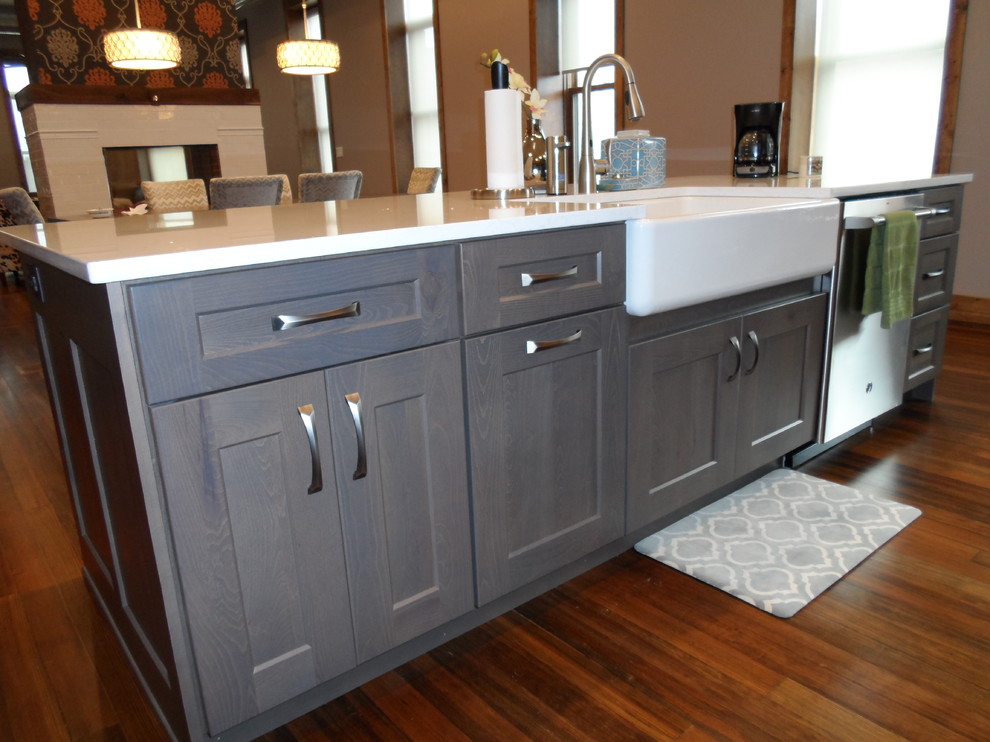 Rustic Beech "London Fog" Transitional Kitchen Other by