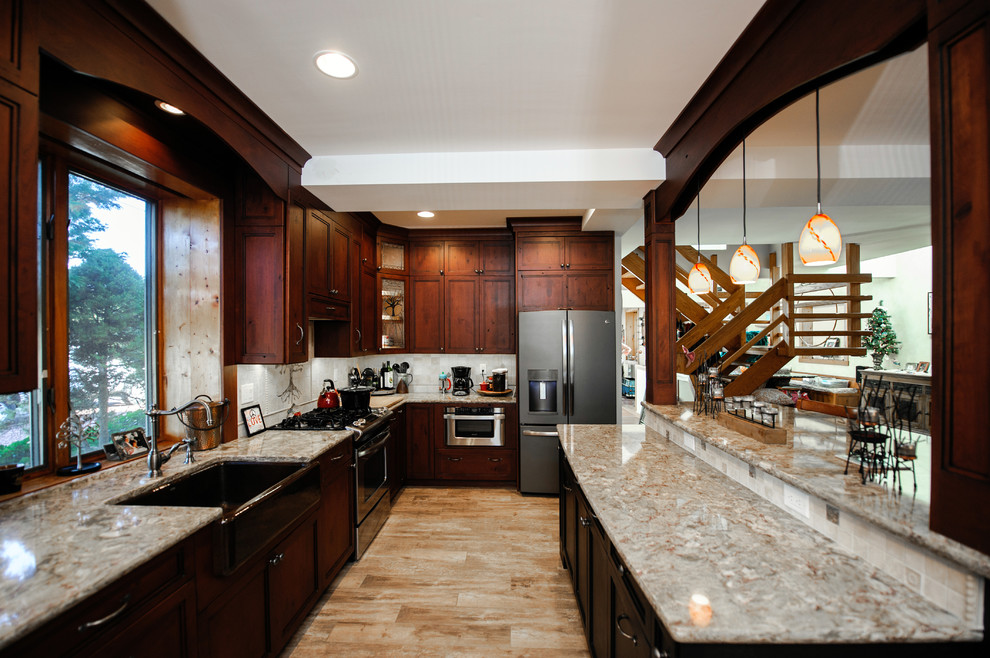 Rustic Cherry Kitchen Barnegat Light Nj Rustic Kitchen New York By Universal Cabinetry Design Center