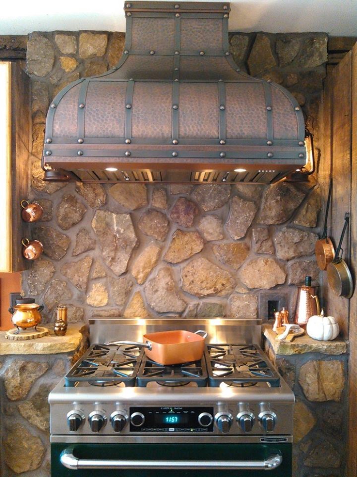 Example of a mountain style kitchen design in Minneapolis