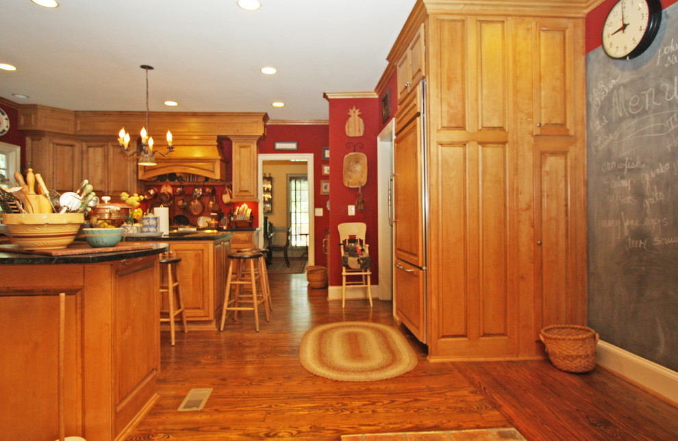 This is an example of a rustic kitchen in Atlanta.