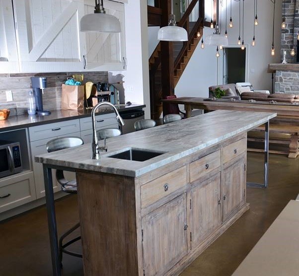 Rustic Redifined One Of A Kind Kitchen Island Toronto By Inde Art Design House Houzz Ie Rustic Redifined One Of A Kind, Rustic Kitchen Island With Sink