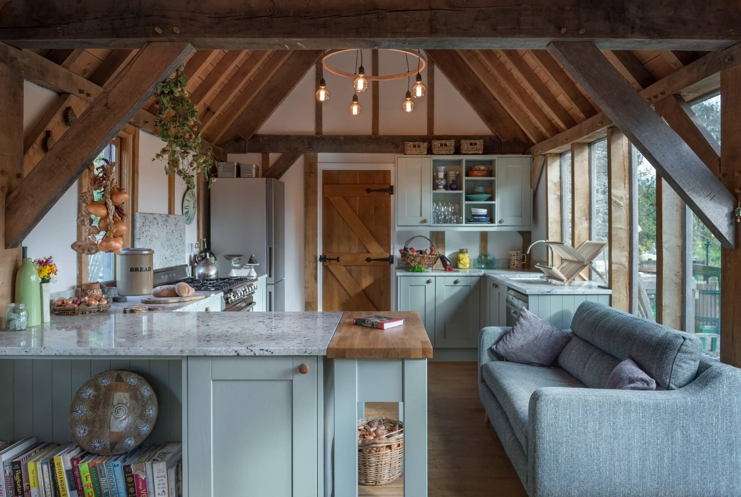 Sage green kitchen with shaker cabinets in a renovated 1880s house,  Minneapolis, Minnesota [2500x1667] : r/RoomPorn