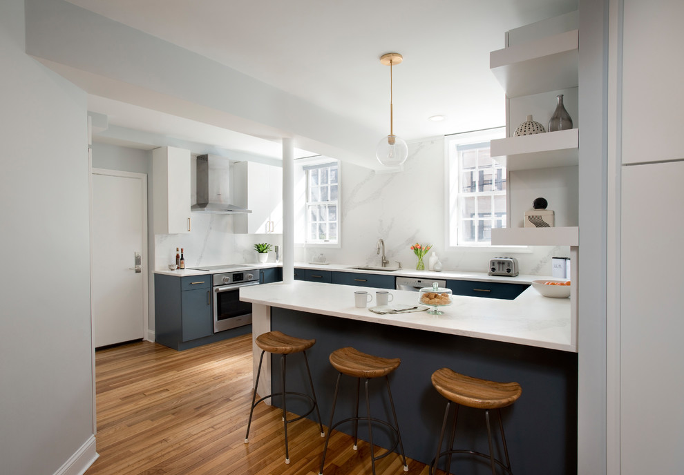 Saint Paul Street Renovation - Modern - Kitchen - Boston - by Alan ...