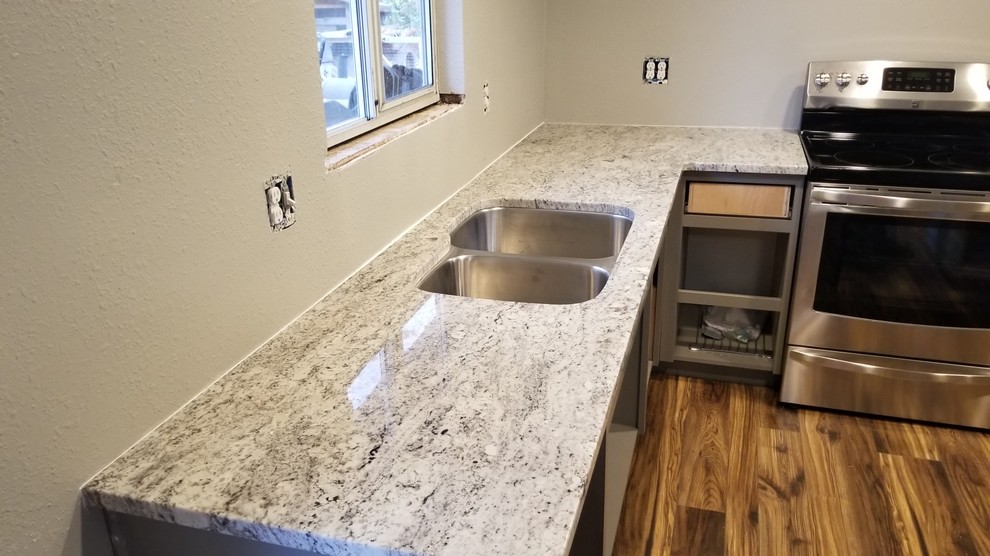 Salinas White Granite Countertops Kitchen Seattle By Tops Solid Surface Houzz