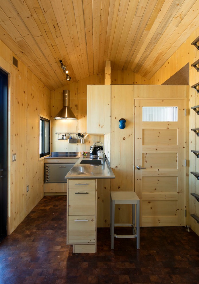 SaltBox Tiny House Contemporáneo Cocina Albuquerque de