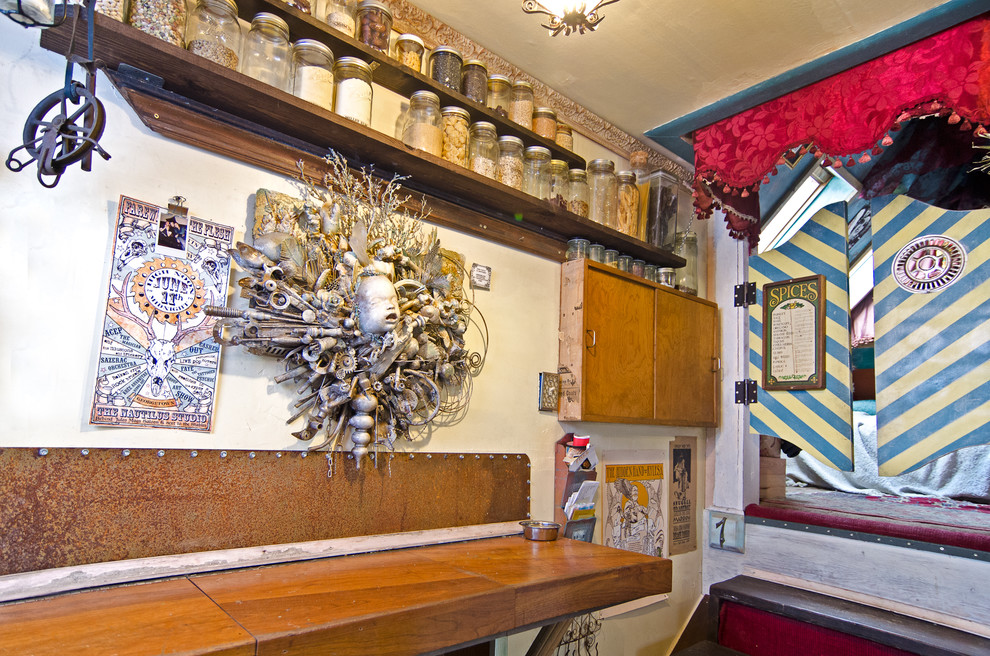 This is an example of an eclectic kitchen in Melbourne.