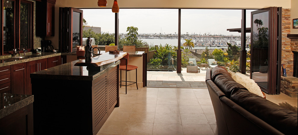 This is an example of a world-inspired kitchen in San Diego.