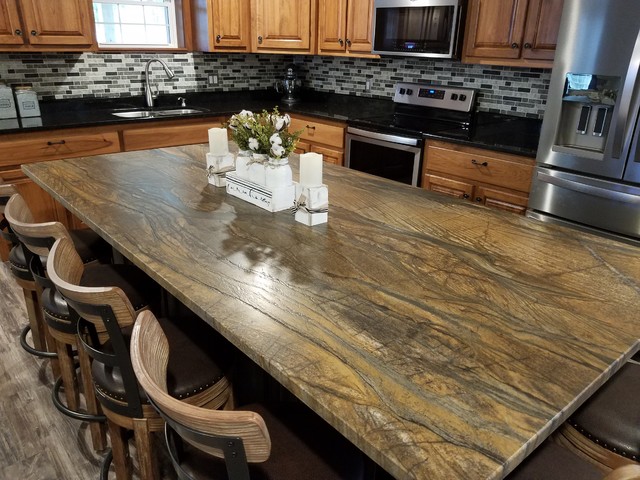 Sandalus Quartzite Traditional Kitchen Louisville By Granbrazil Inc Houzz Uk