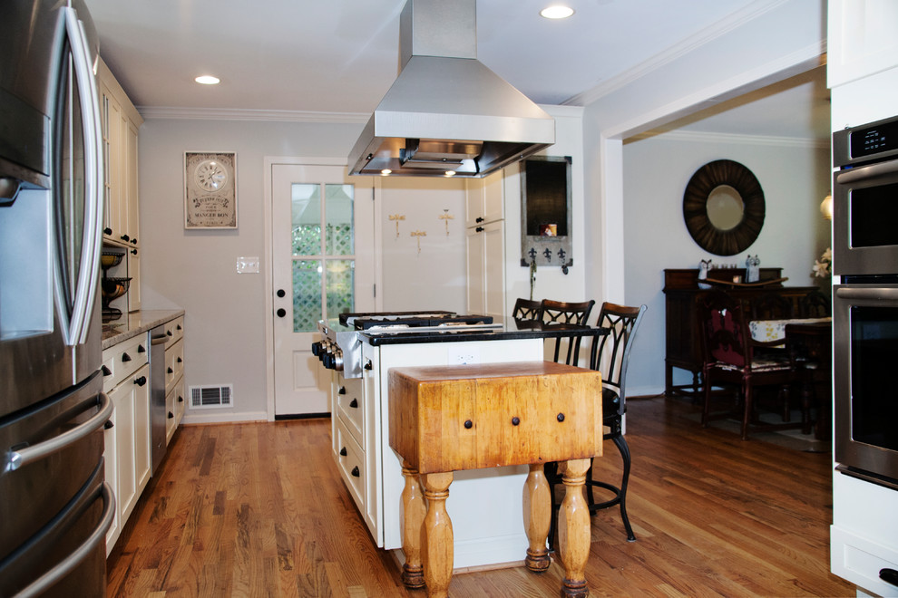 Sandy Springs 1965 Knotty Pine Makeover Contemporary Kitchen