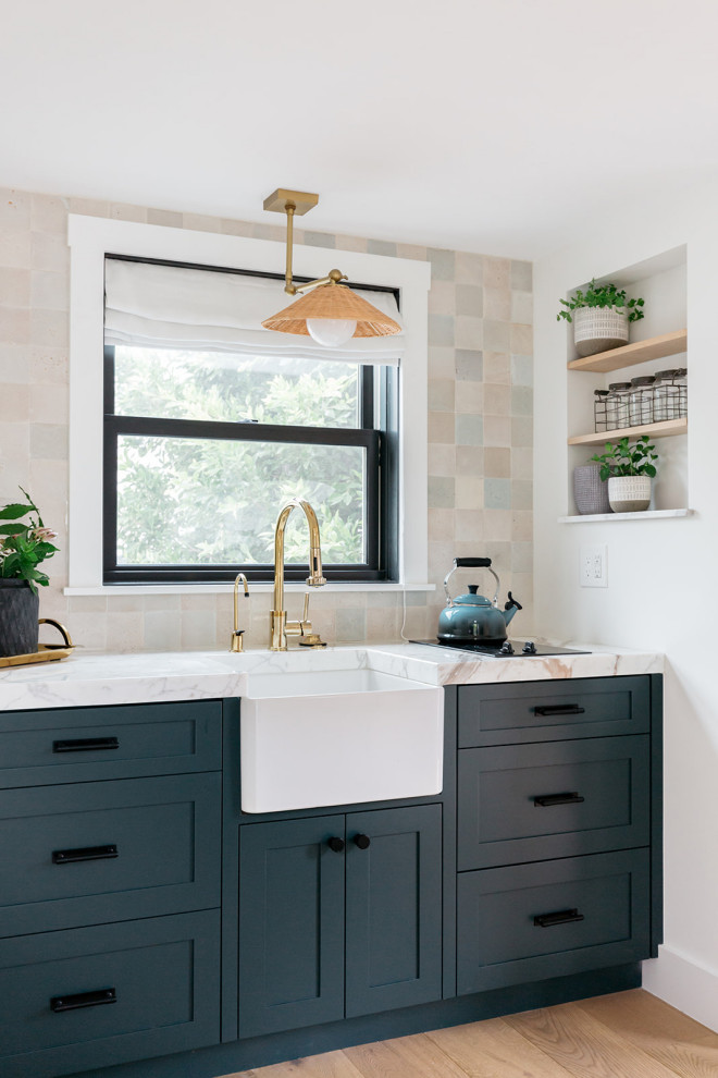 Inspiration for a coastal kitchen remodel in Los Angeles