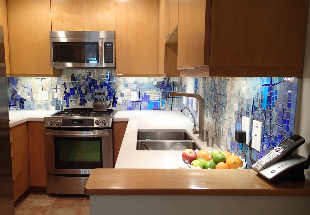 Santa Monica, Pavement Fractals Contemporary Kitchen Boston by