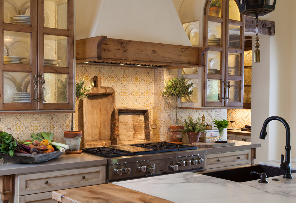 Santaluz Italian Farmhouse Custom Kitchen Remodel Mediterranean Kitchen San Diego by