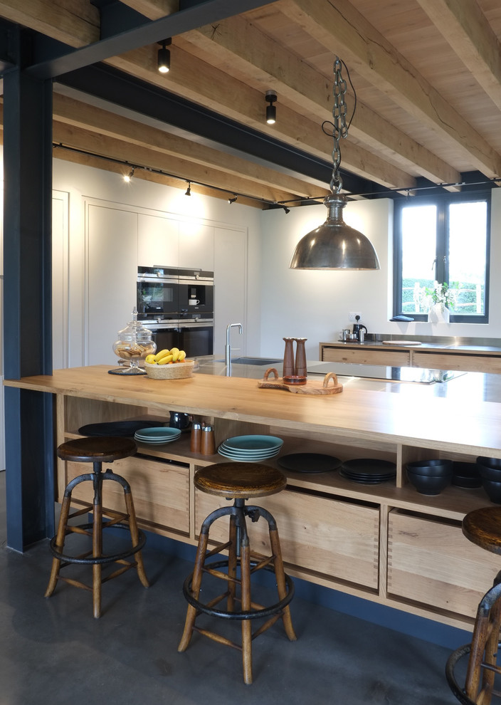 Foto di una cucina scandinava di medie dimensioni