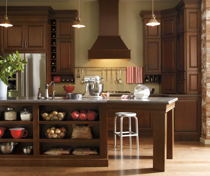 Schrock Cabinetry: Cherry Black Forest - Traditional - Kitchen - DC ...