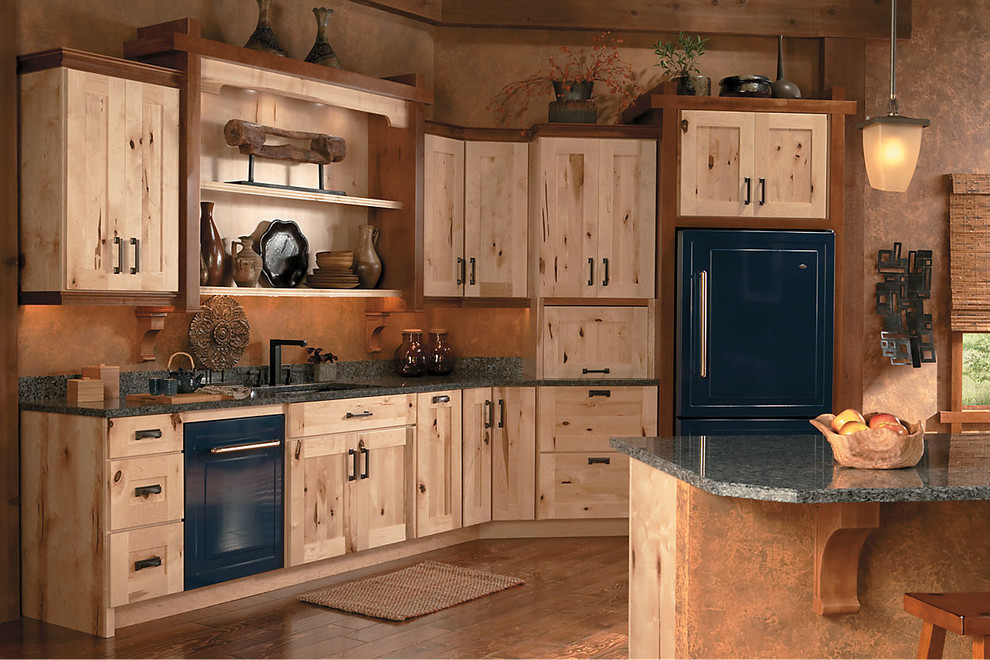 Schuler Cabinetry Rustic Kitchen Seattle By Lowe S Of Silverdale Wa Houzz