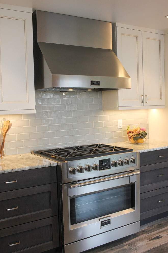 Seamless Tile Backsplash Transitional Kitchen Seattle by ctm