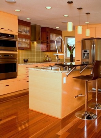 Свежая идея для дизайна: кухня в восточном стиле - отличное фото интерьера