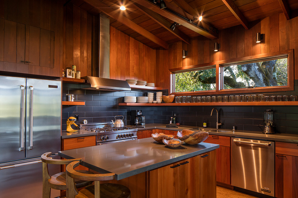 Photo of a rustic kitchen in San Francisco.