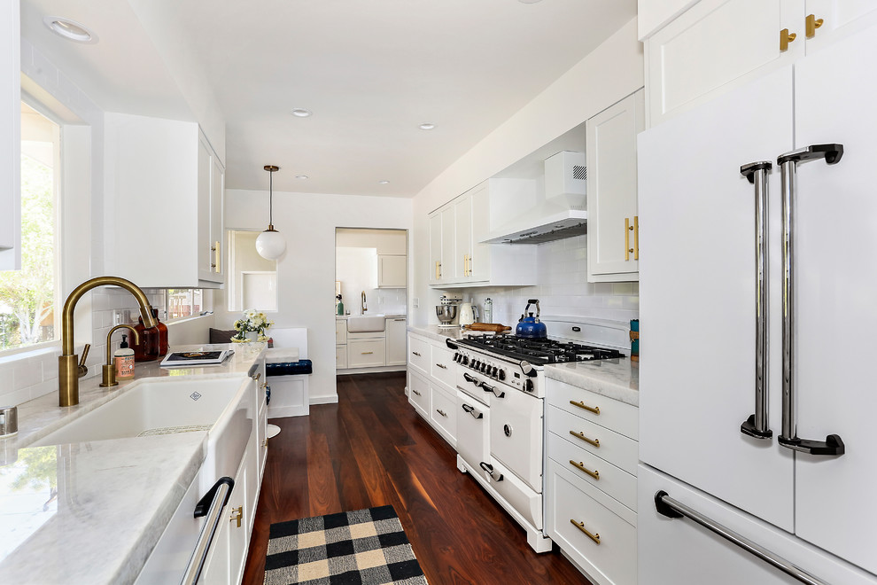 Select Walnut Wide Plank Flooring - Transitional - Kitchen - San