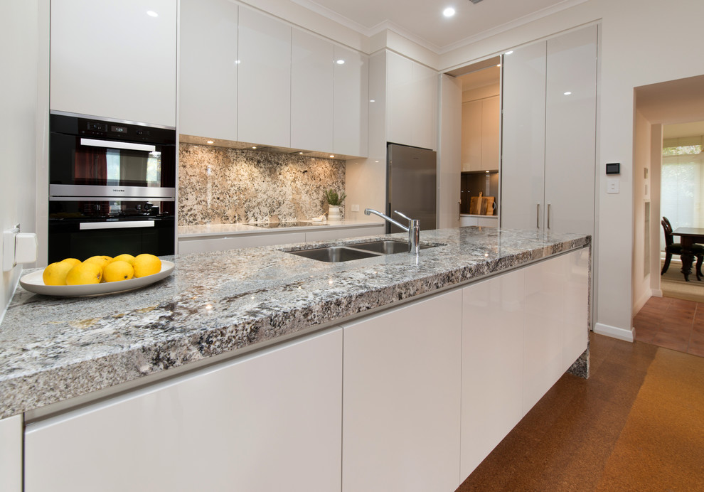 Example of a trendy kitchen design in Adelaide
