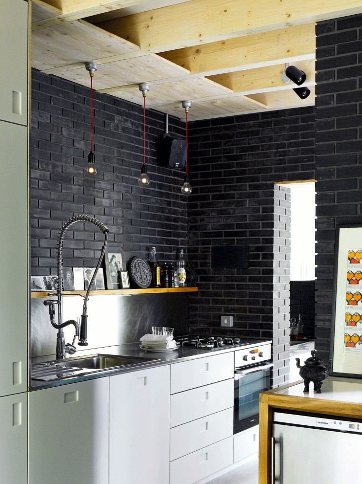 Photo of a small industrial kitchen in London.