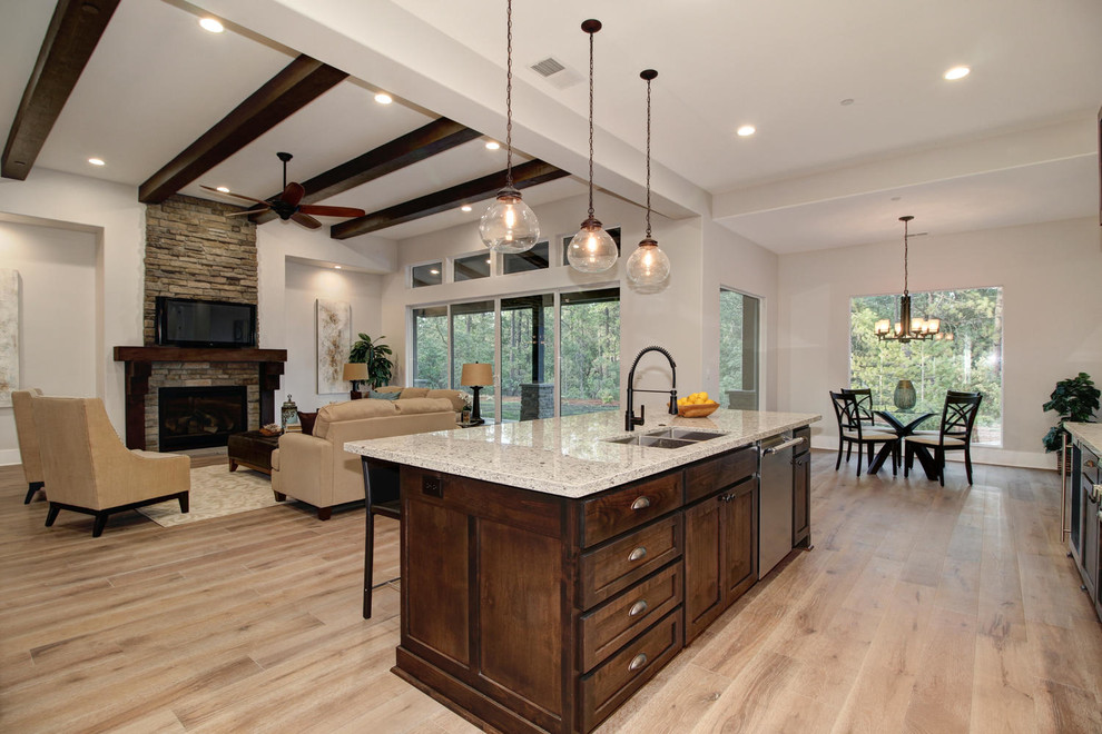 Shady Tree Lane Custom Home Transitional Kitchen Sacramento by