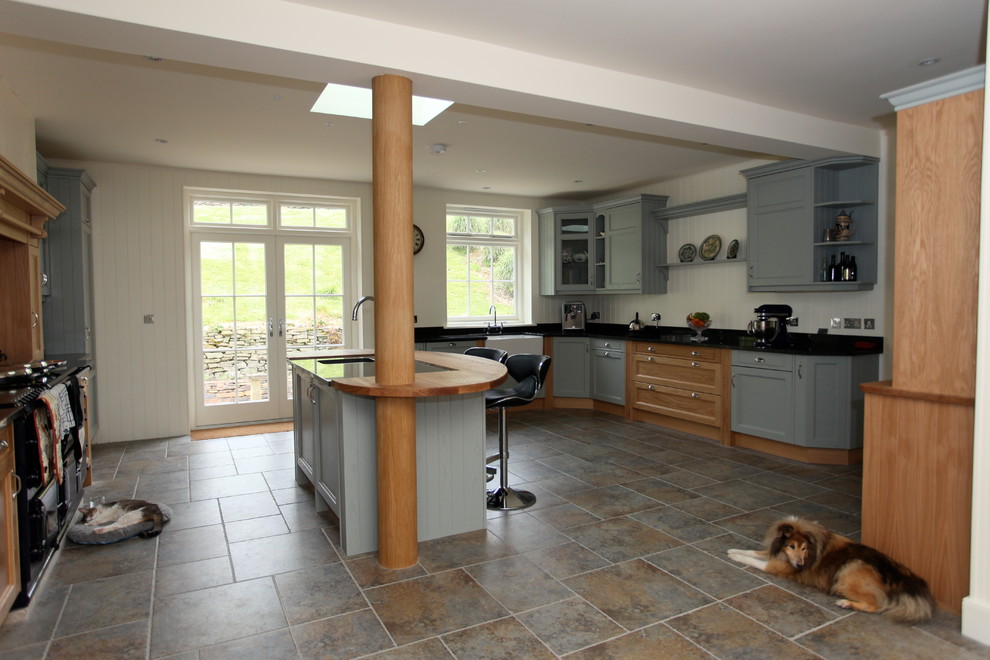 Photo of a country kitchen in Cornwall.